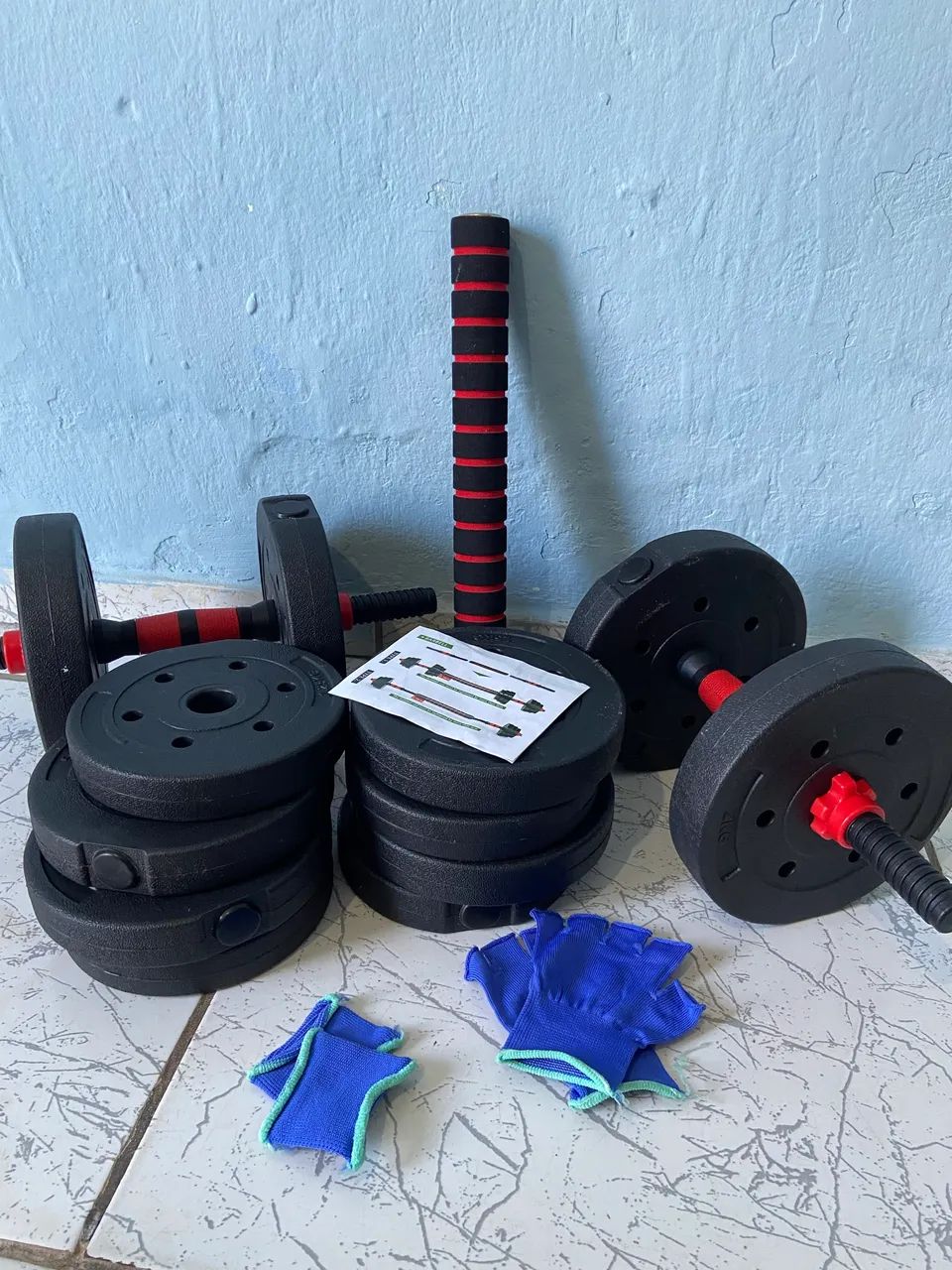 Kit Halteres + Barra 2 Em 1 - Foto 2