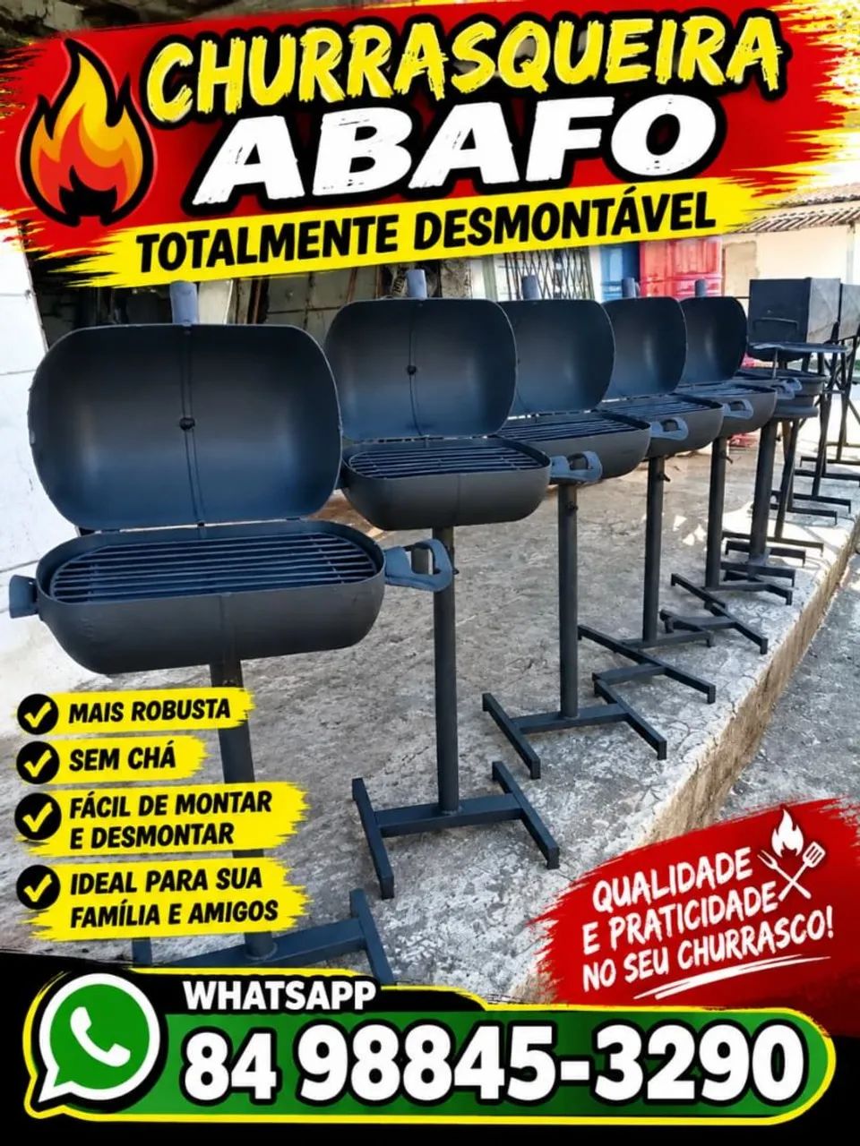 Todos os tipos de churrasqueira