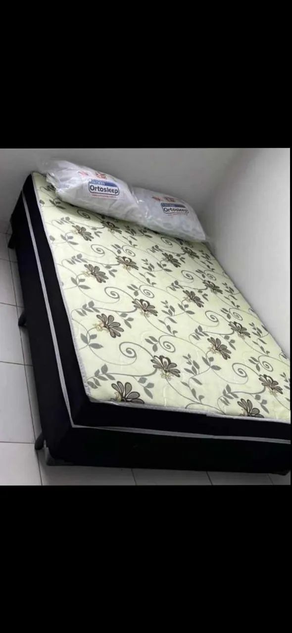 cama box de casal de 5 cm de espuma 