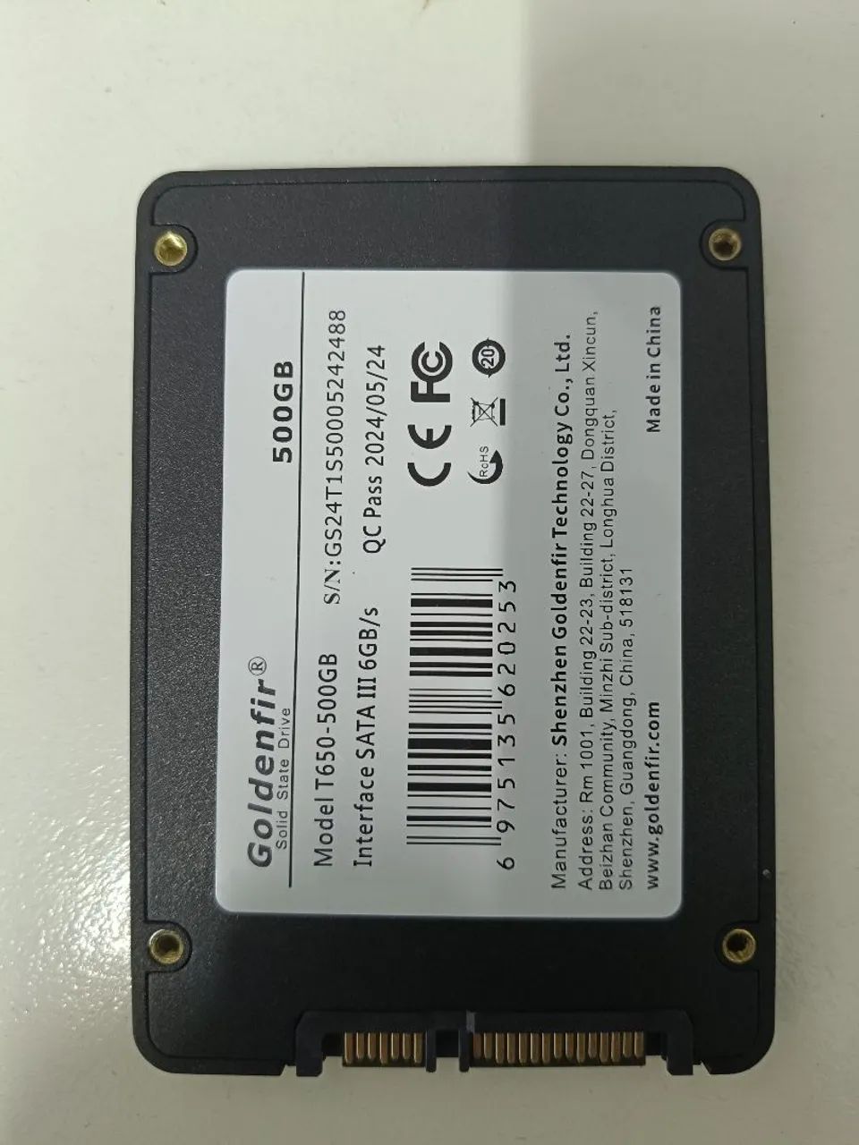 SSD Goldenfir 500 gb