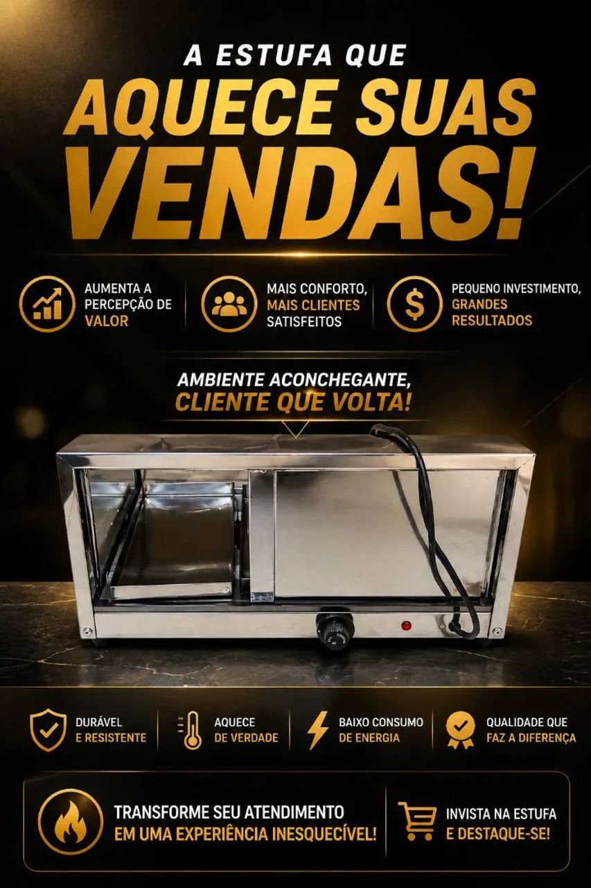 Estufa para salgados 