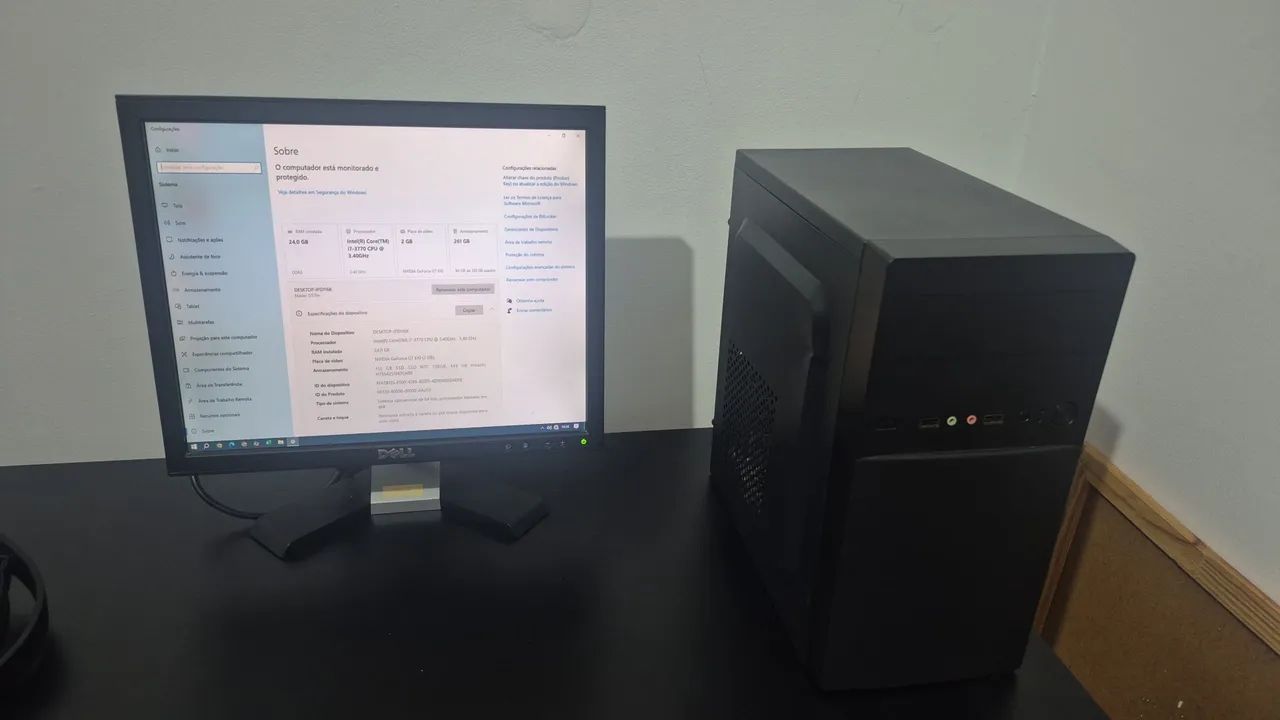 CPU i7 com 21GB de RAM