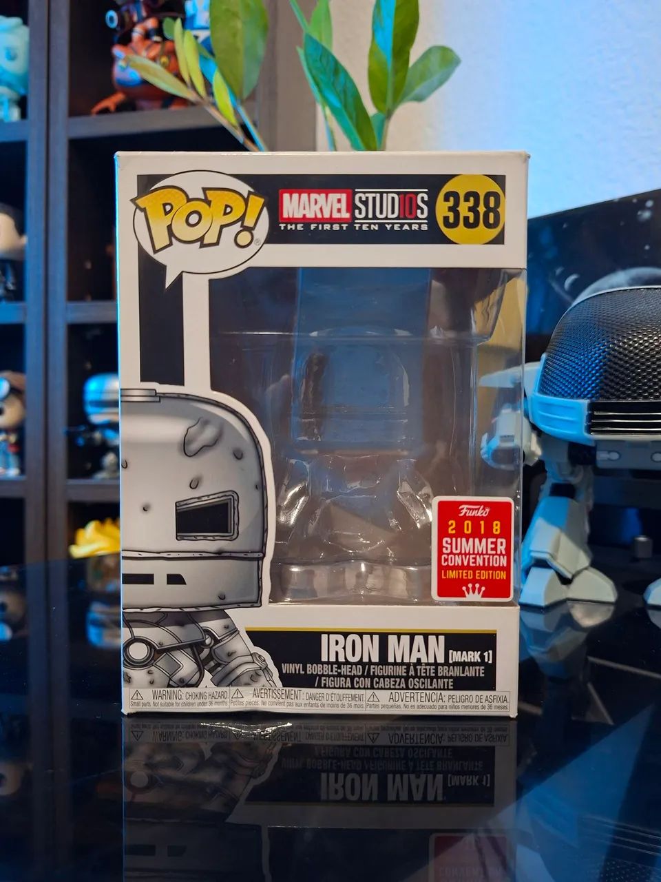 Funko Pop Marvel Studios 338 Iron Man Mark 1 Summer Convention 2018 Limited Edition  - Foto 3