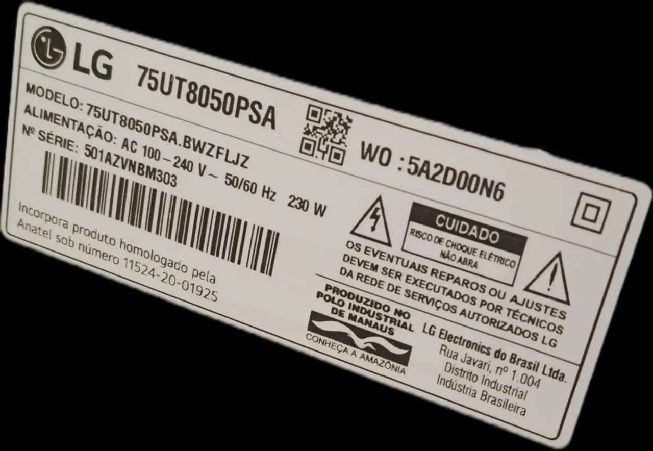 Smart Tv LG UHT 4K 75 polegadas 75UT8050PSA - Foto 2