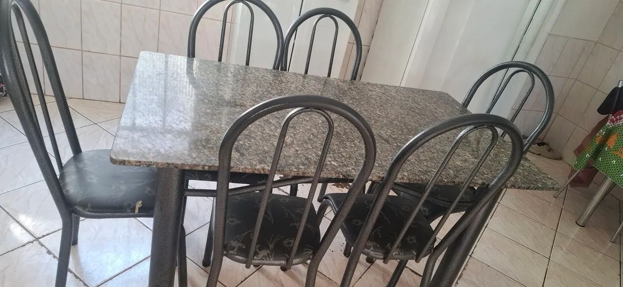 Mesa de Mármore 6 lugares - Foto 4