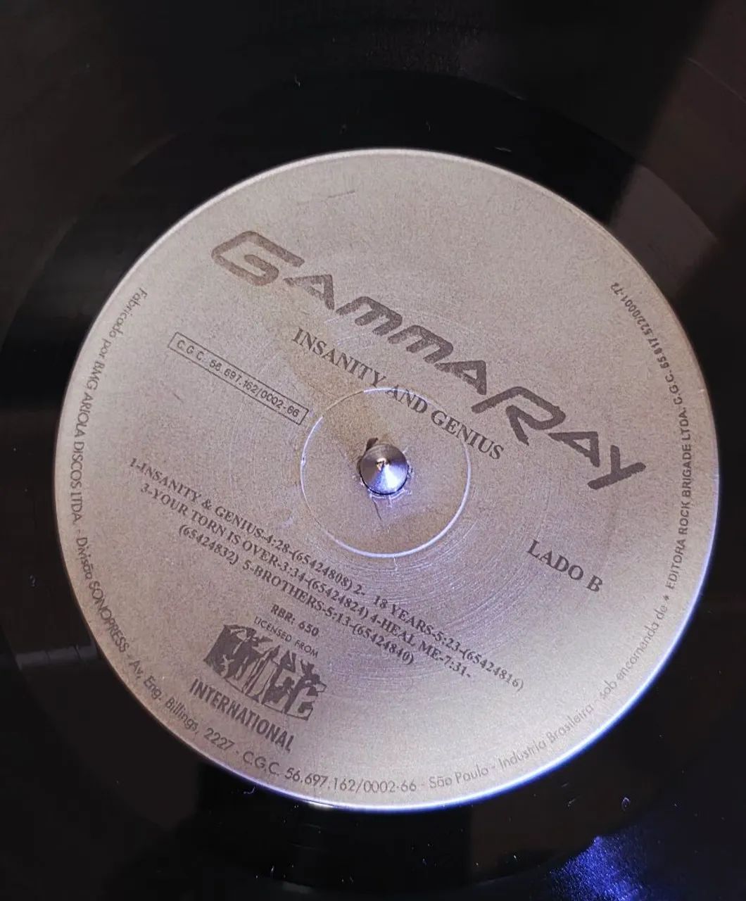 Disco de vinil  (LP) Gamma Ray - Insanity and Genius - Foto 2