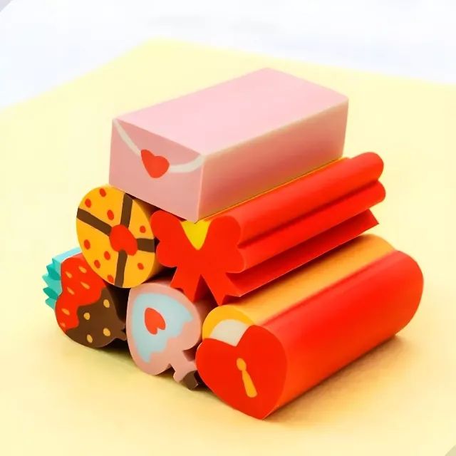Long-Cut Cute and Fun School Eraser
