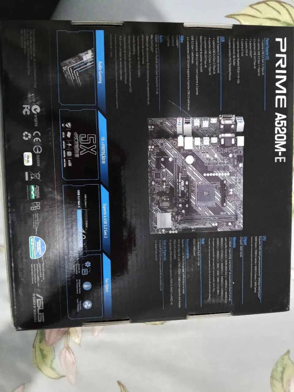 Placa mãe - ASUS Prime A520M-E - Foto 3