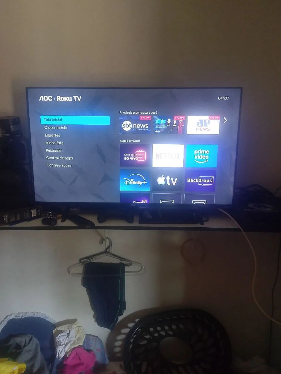 TV e vídeo geme 