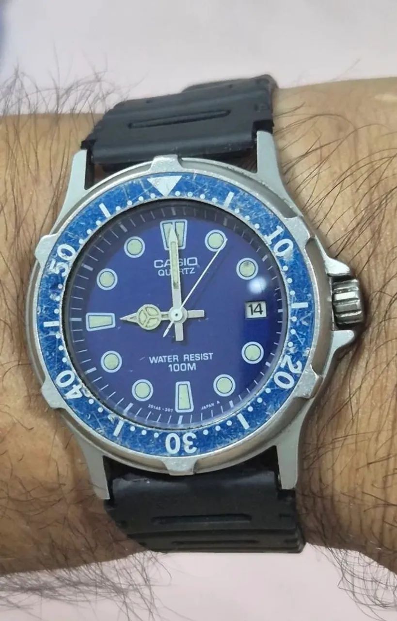 Relógio CASIO MQ-553W 100 METROS  -  ÓTIMO ESTADO - Foto 3