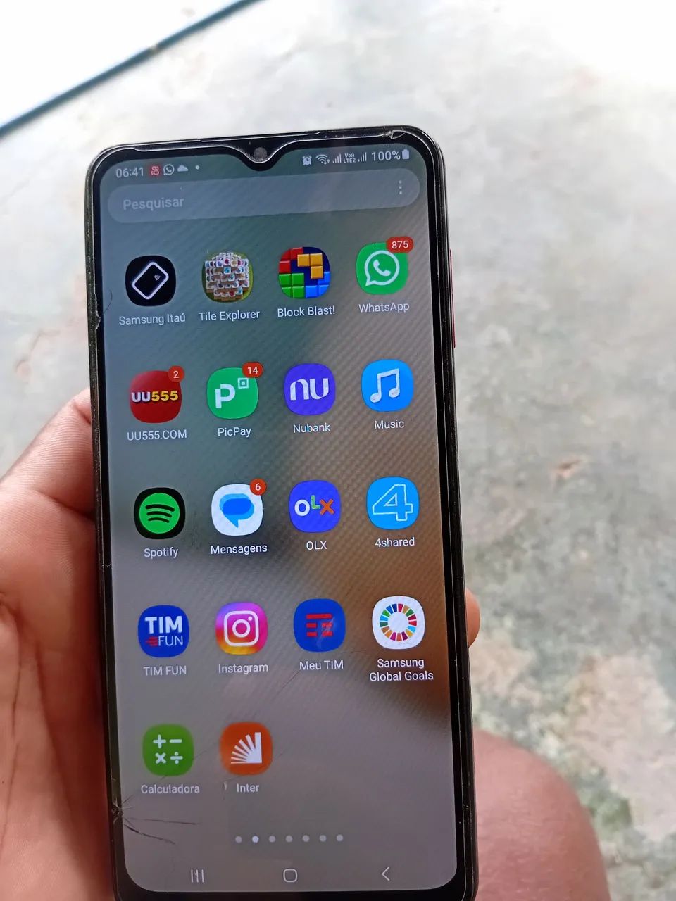 Verde ser um telefone 