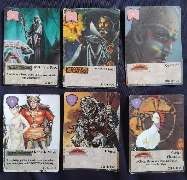 Cartas Spellfire Colecionaveis RPG