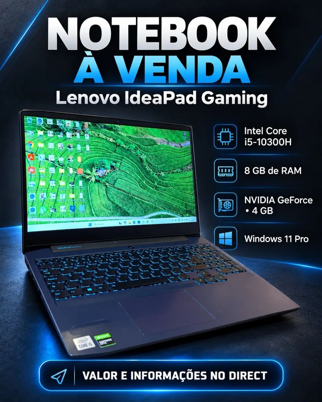 Notebook ideapad gaming - Foto 5