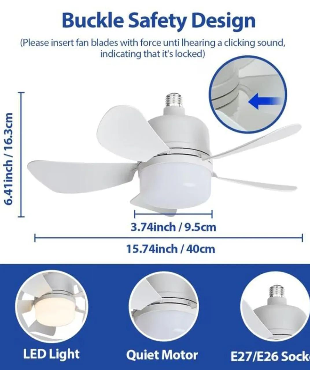Kit com 2 Ventiladores de teto com lâmpada e controle remoto - Foto 2