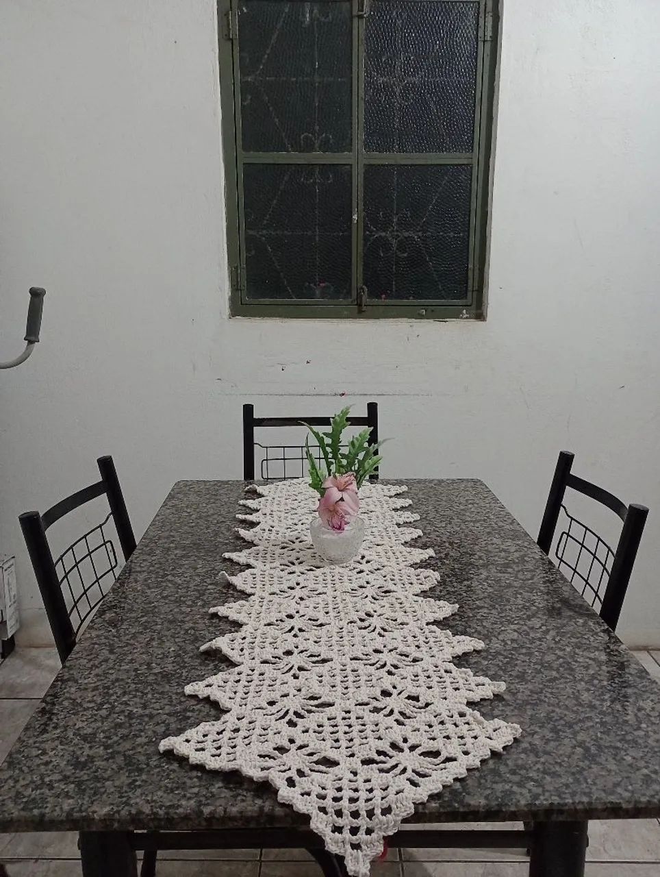 Trilho de mesa crochê ARANHA - Foto 2