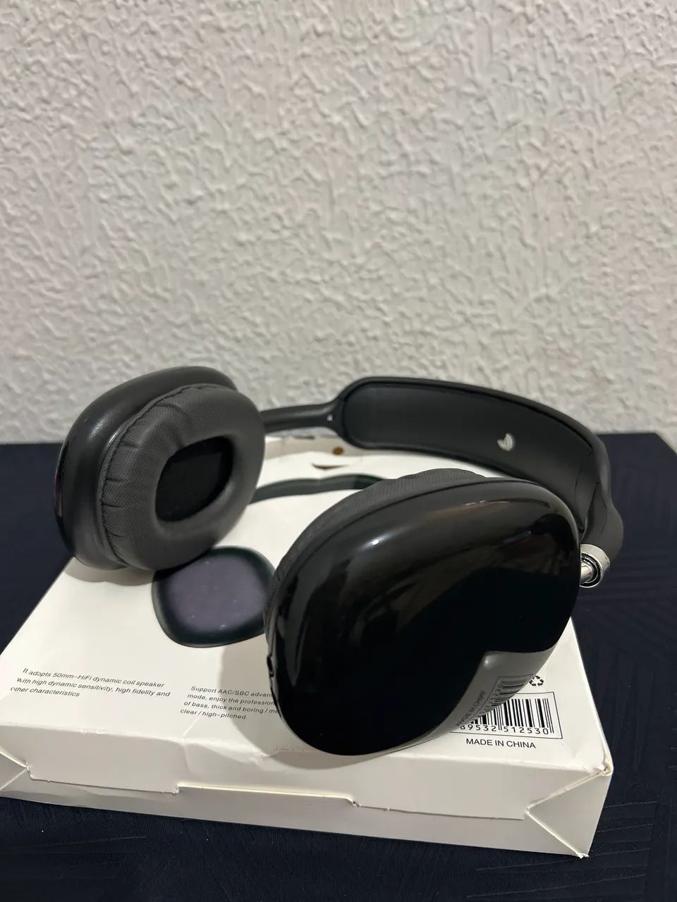 Fone de ouvido P9 preto com carregador  - Foto 3