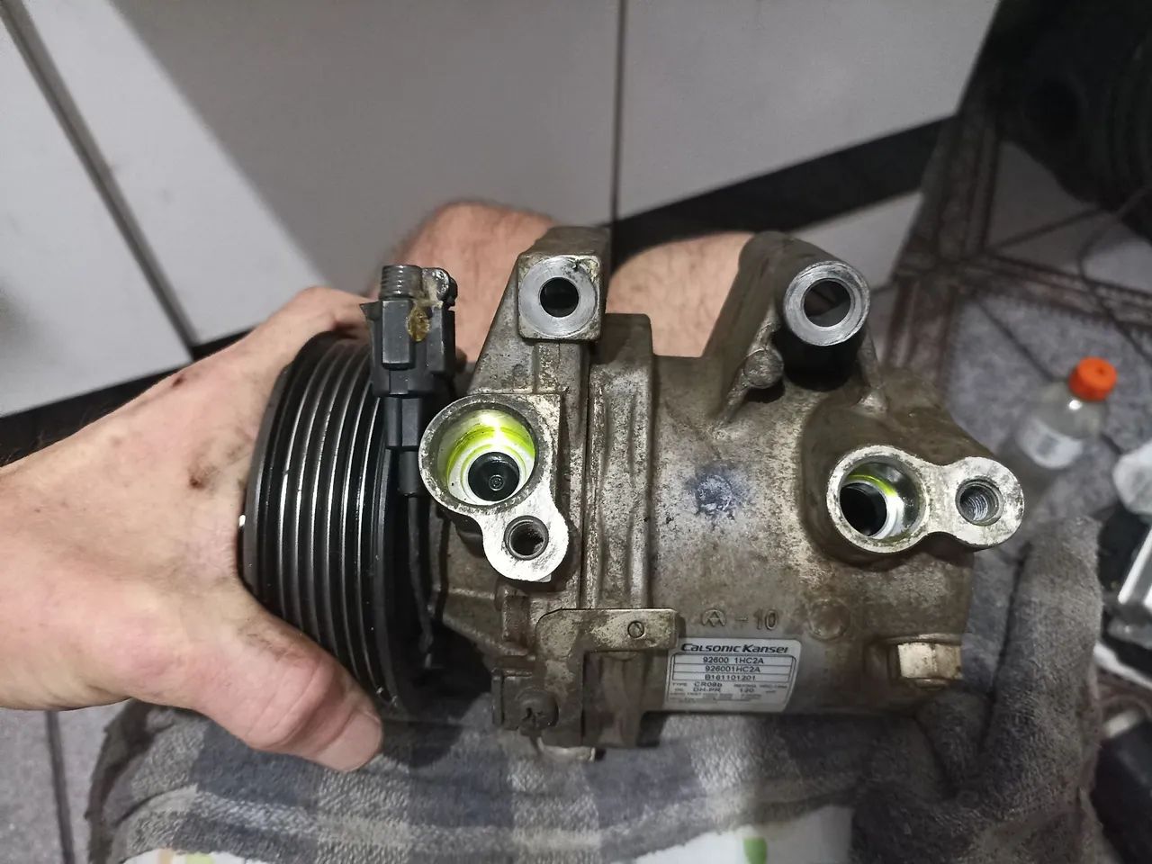 ars様 Compressor do ar condicionado do Nissan march Versa manual - Ar