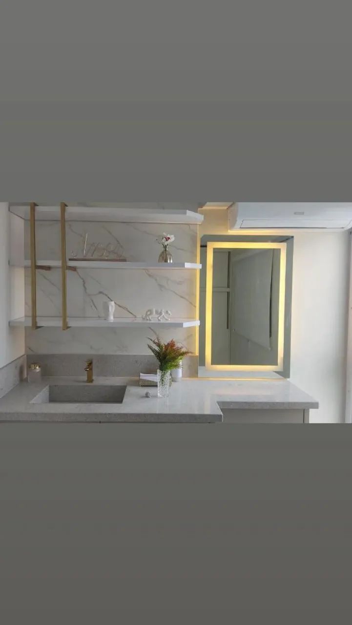 Espelho com led 90x60