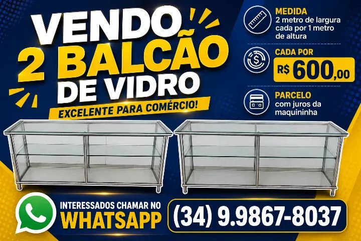 Balcão de vidro