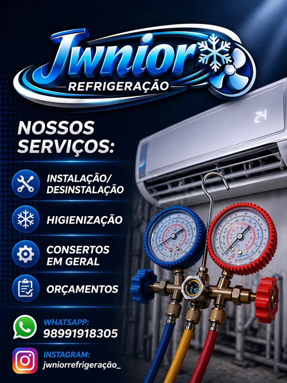 Serviços de ar-condicionado 