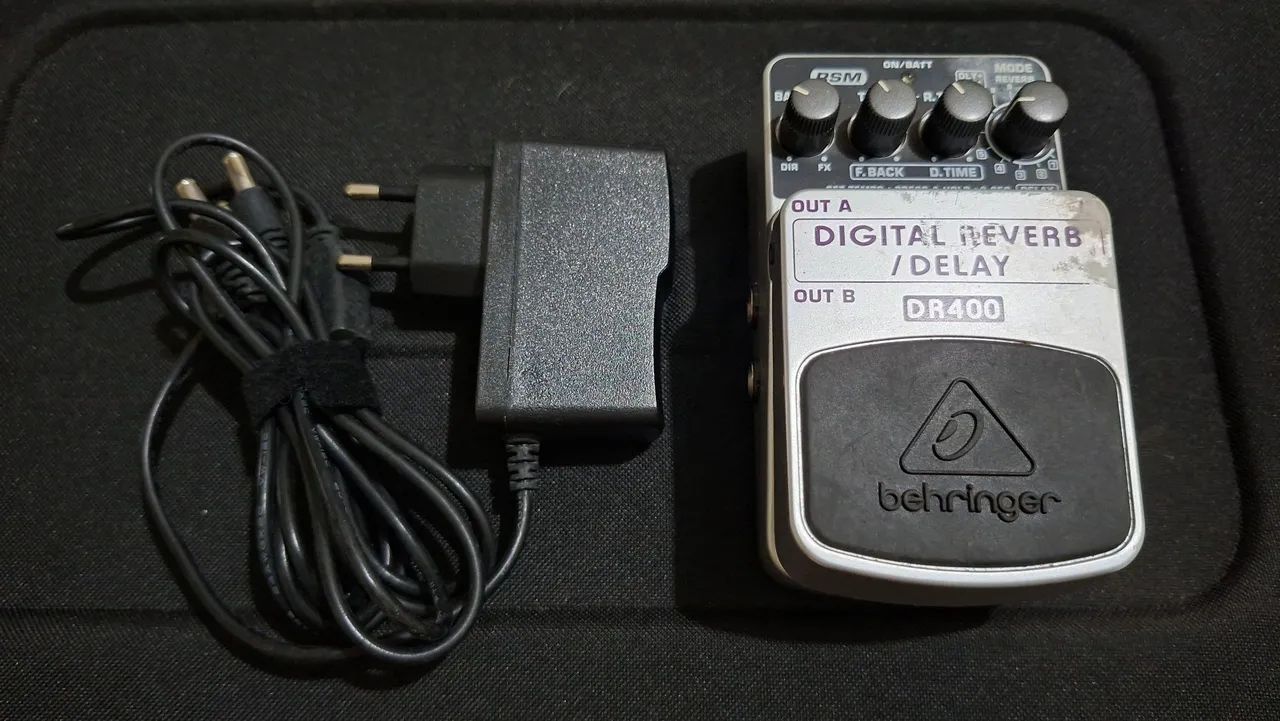Pedal Behringer DR 400 Reverb e Delay - Foto 3