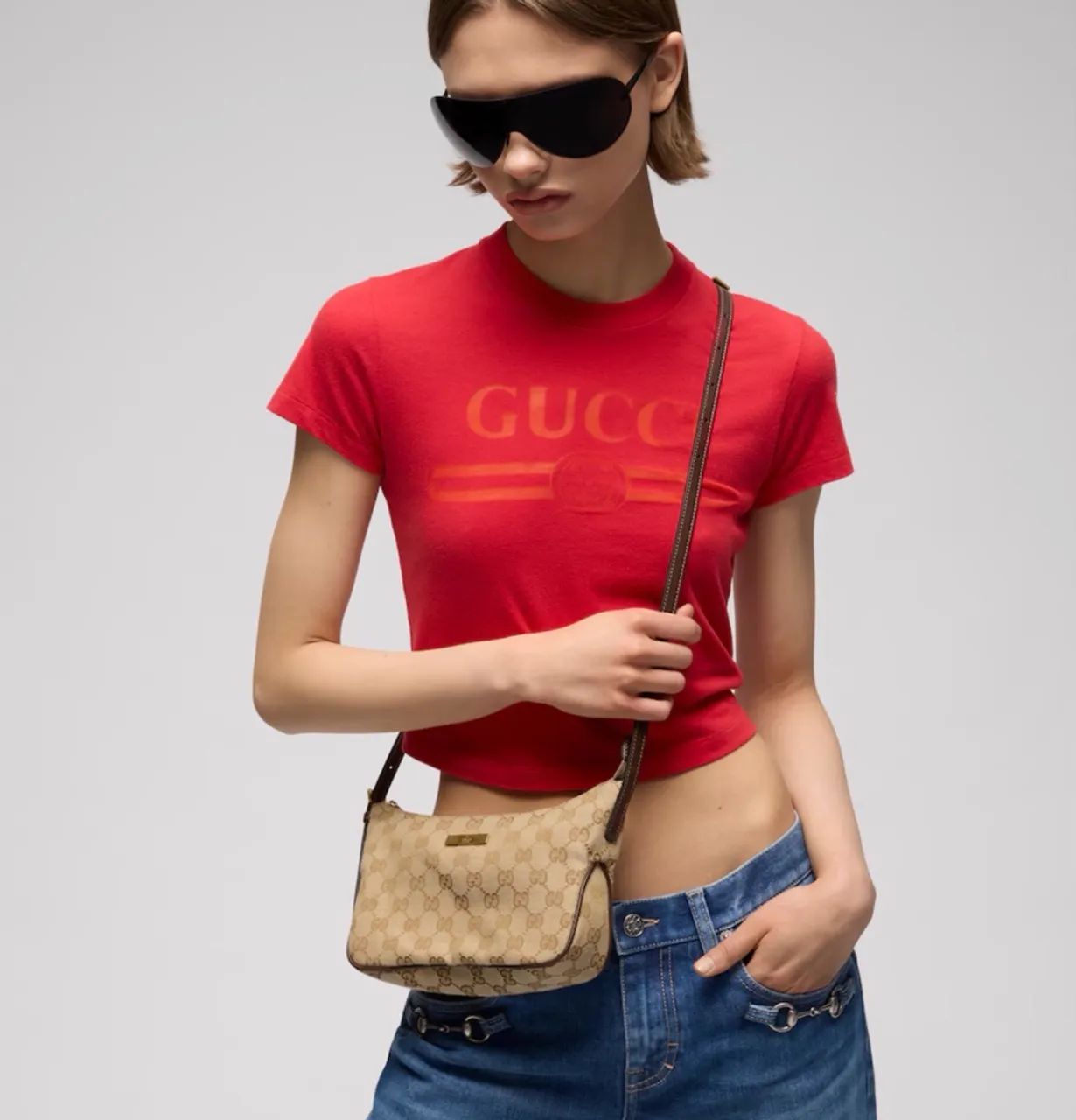 Bolsa Gucci tote Lady Lunetta small  - Foto 5