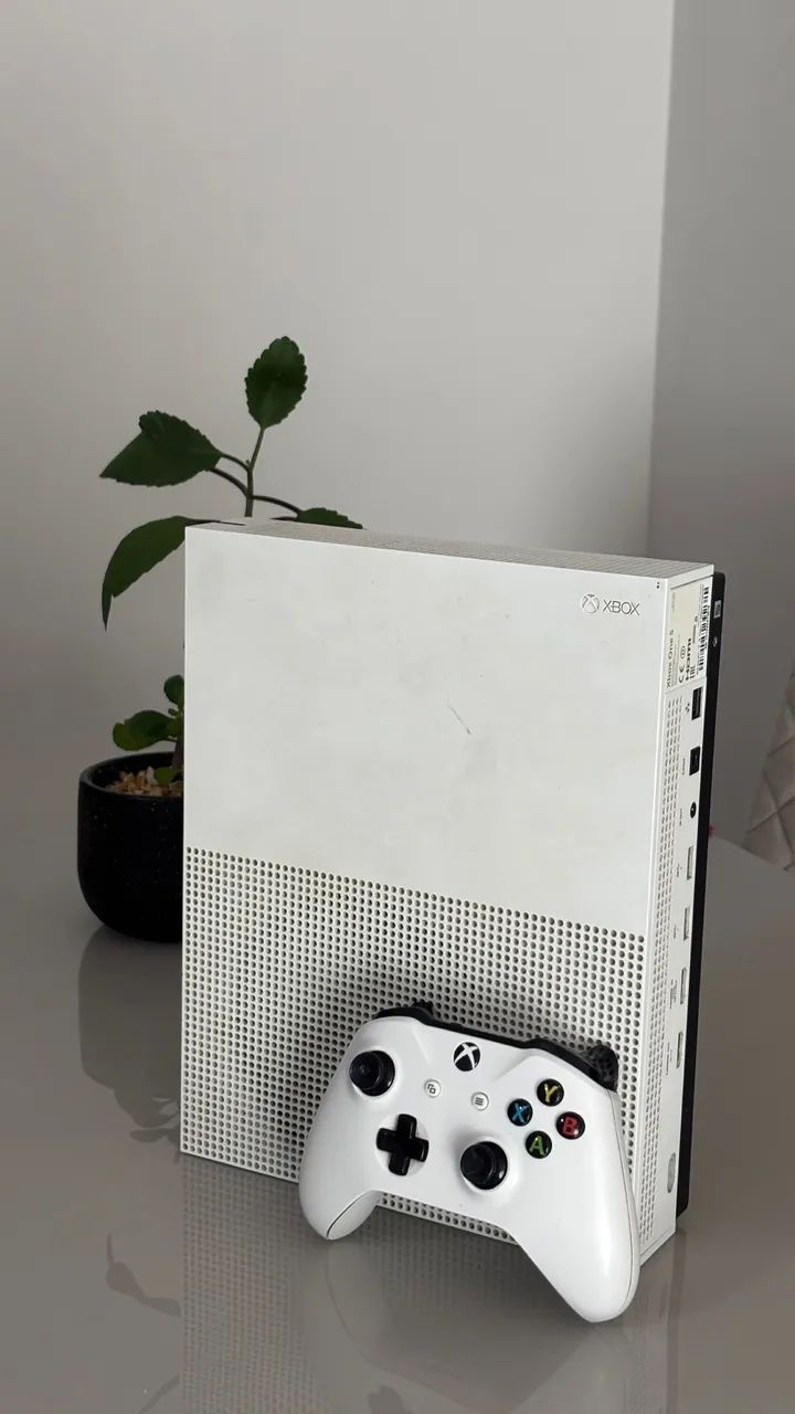 xbox one s branco 2 controles - Foto 2