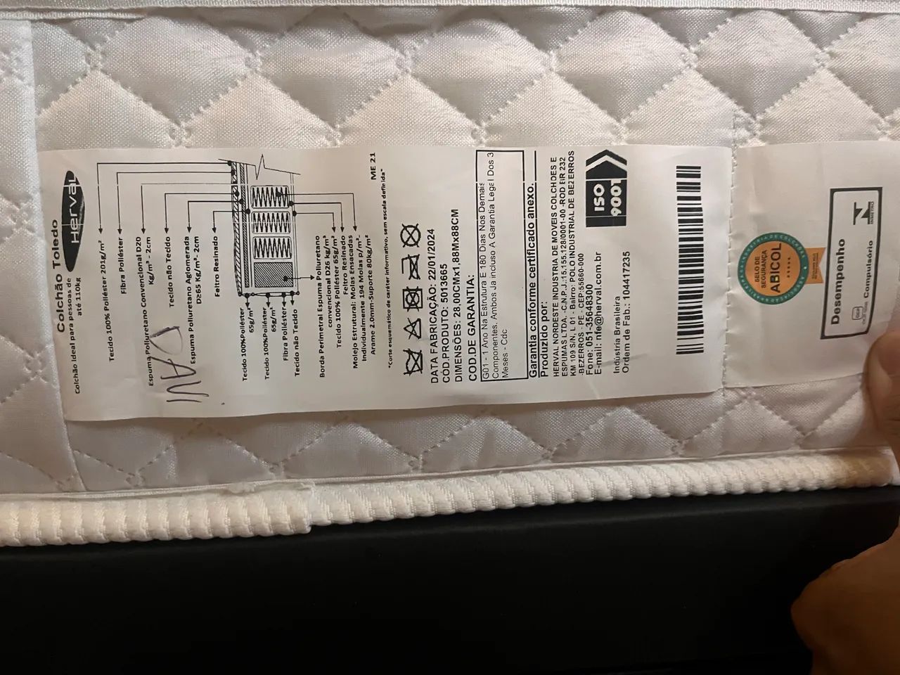 Cama solteirão + baú (Colchão e baú) - Foto 2