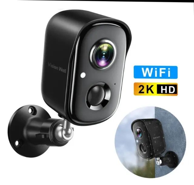 Câmera Wi-fi a Bateria Interna Externa a Prova D'água 