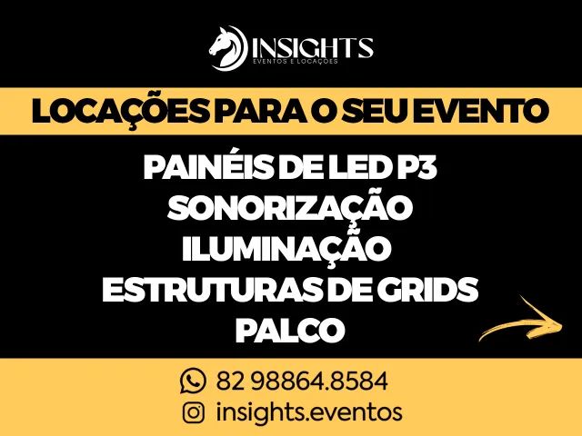 EQUIPAMENTOS EVENTOS PAINEL DE LED E SOM