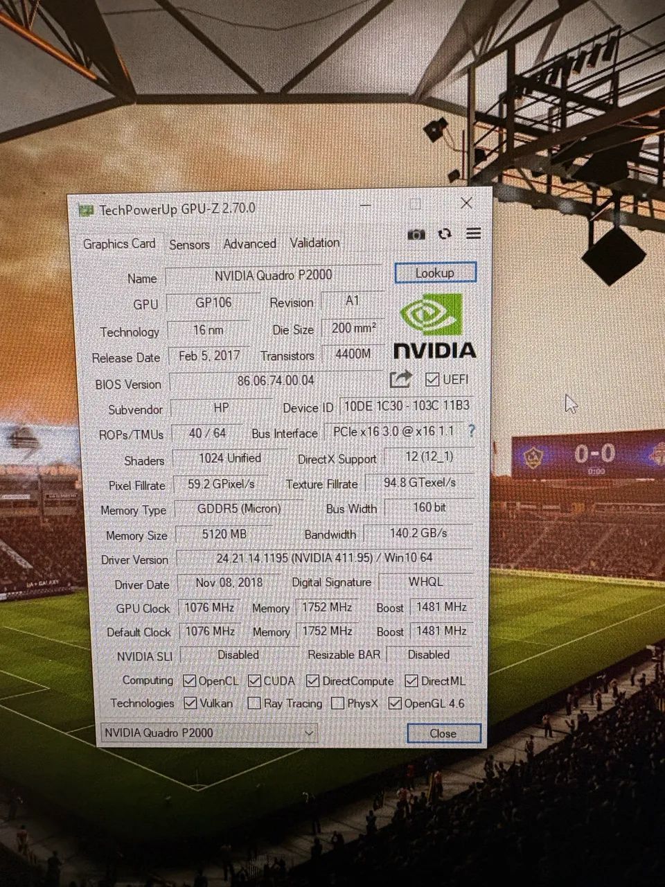 NVIDIA Quadro P2000 5GB GDDR5 - Foto 5