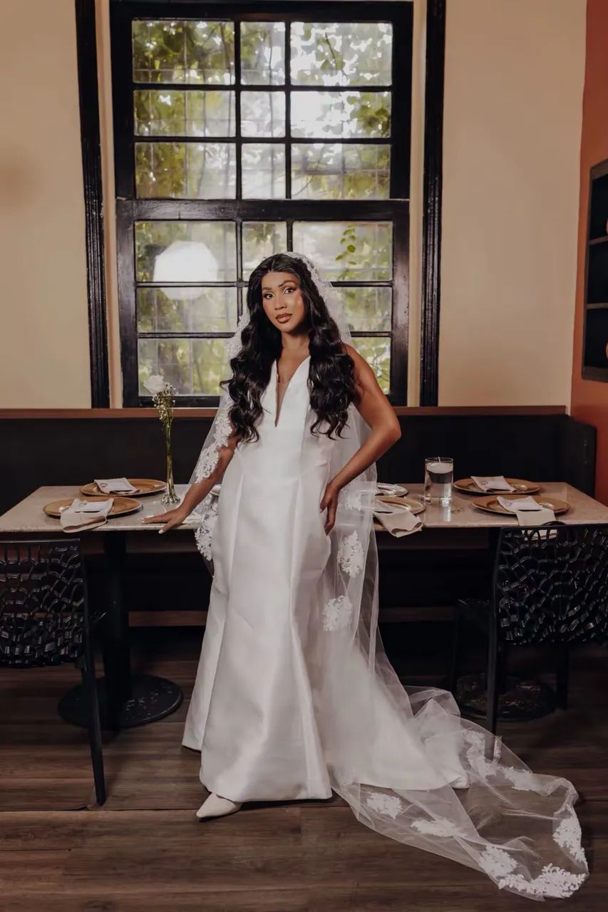 Vestido de Noiva Dani Benício + Véu  - Foto 3