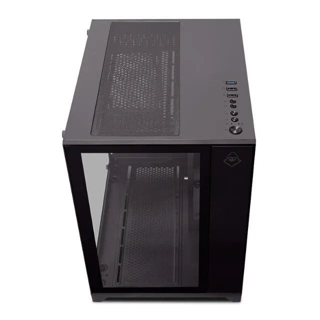 Gabinete Gamer NOVO. Mid-Tower Lateral de Vidro Preto A PRONTA ENTREGA PROMOÇÃO - Foto 5