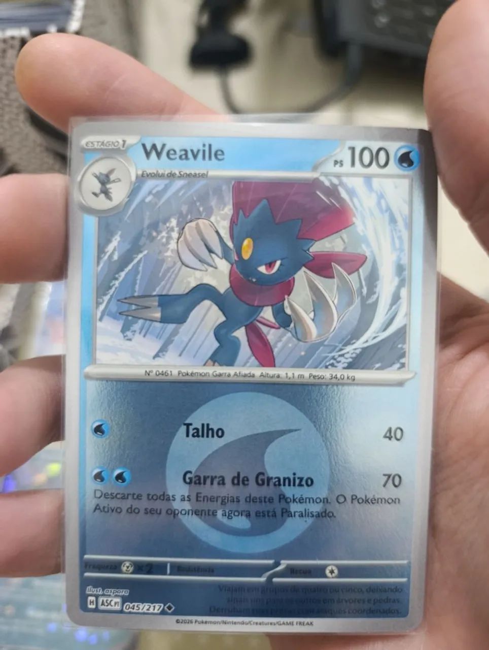 Carta Pokémon Tcg Weavile - Foto 2