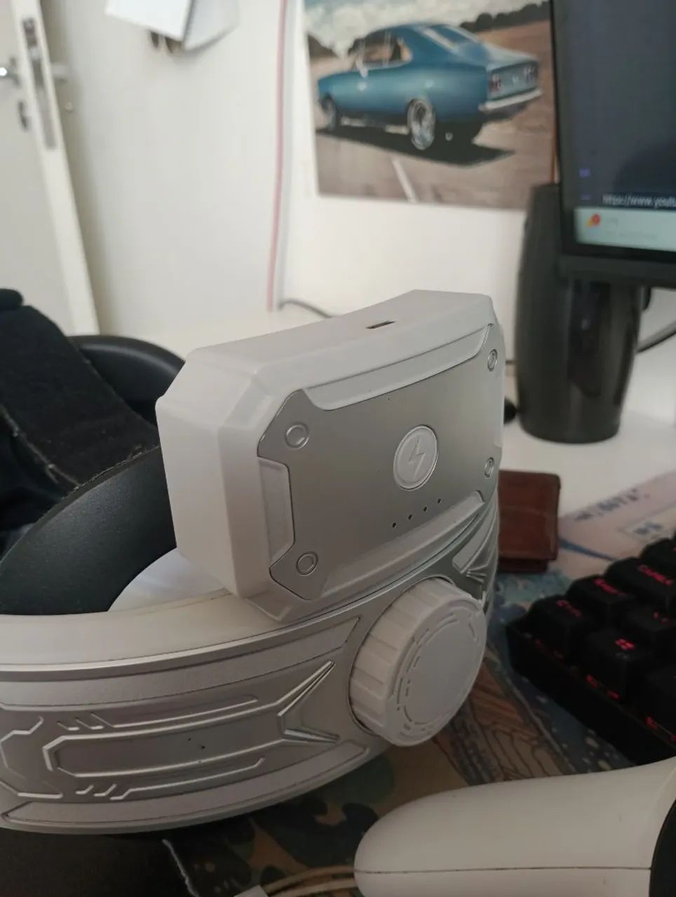 Óculos VR Meta Quest 2 com bateria extra e cabo link - Foto 4