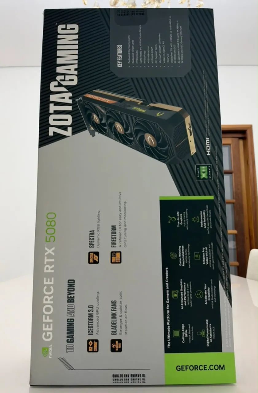 Placa de vídeo Nvidia GeForce RTX 5080 ZOTAC - Foto 4