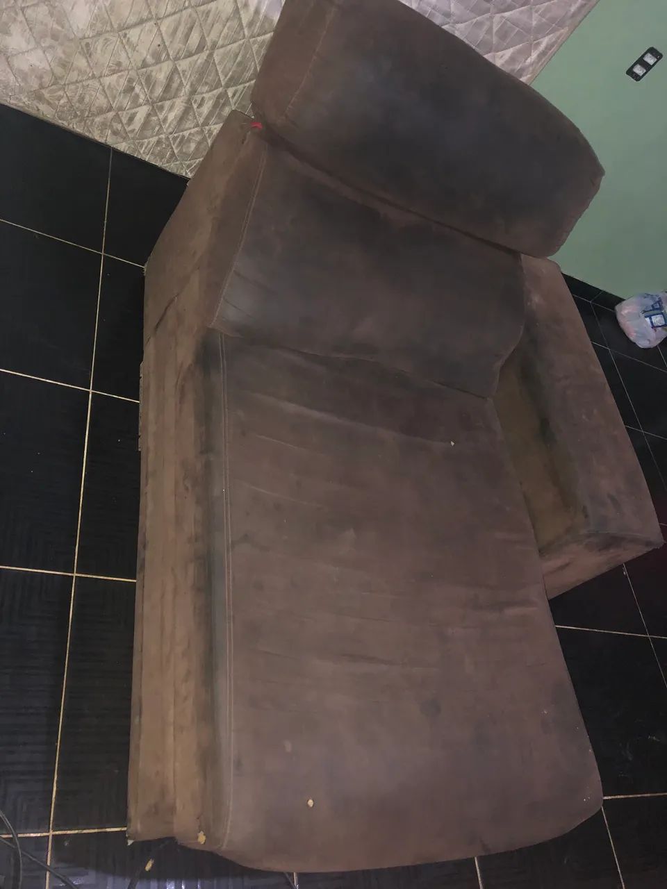 Módulo de Sofá Retrátil e Reclinável Marrom Suede (1 Lugar / Chaise) - Foto 3
