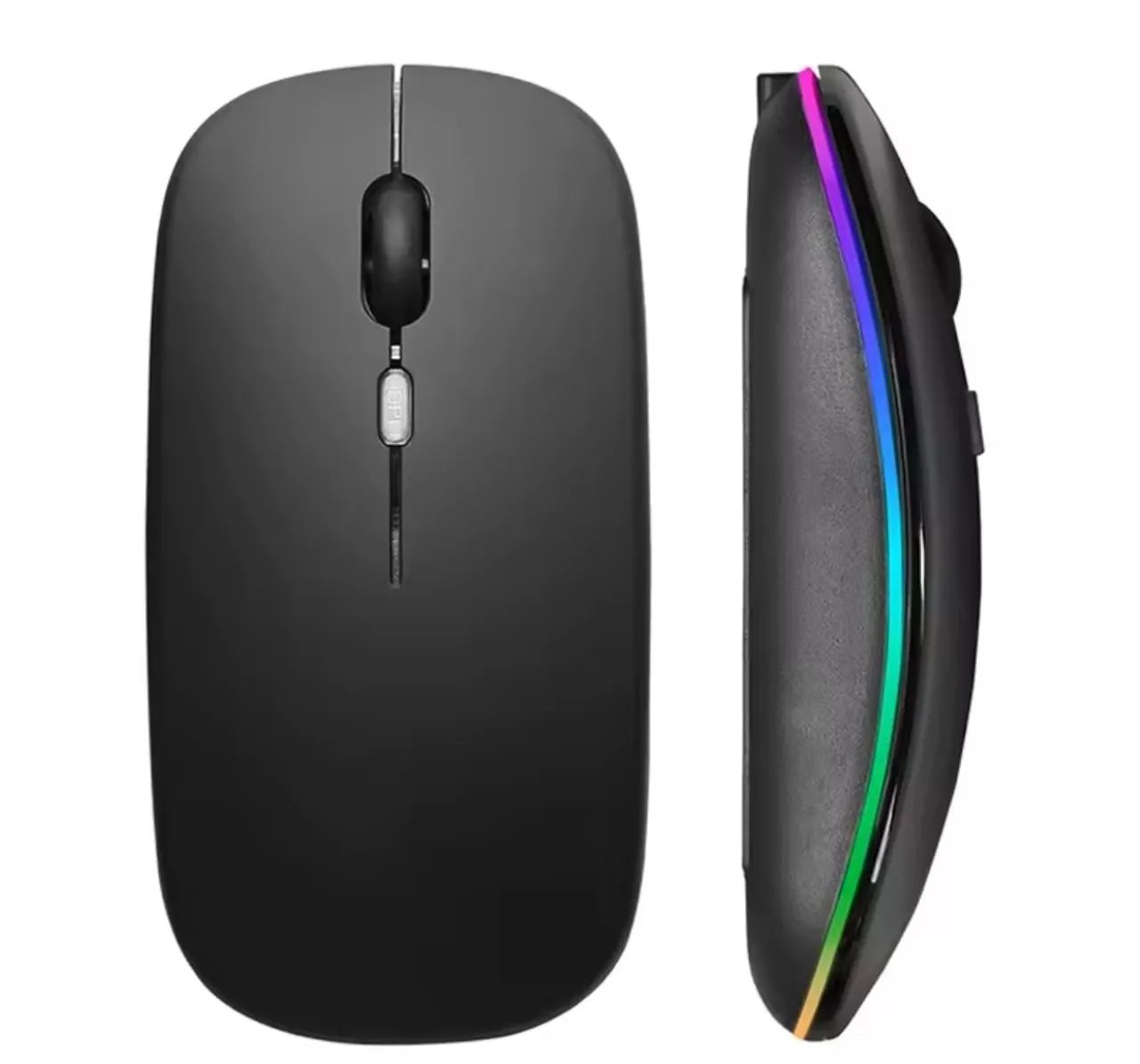 Mouse sem Fio Black Matte Tipo C Bluetooth 2.4 GHz - Foto 2
