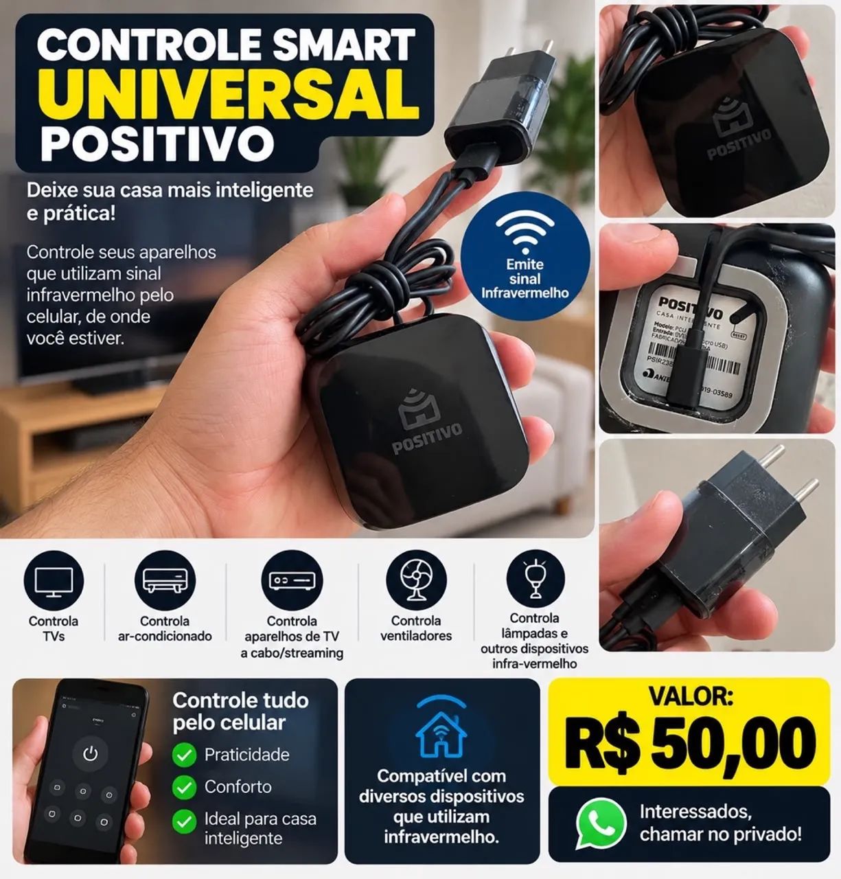 Controle Smart Universal Positivo 