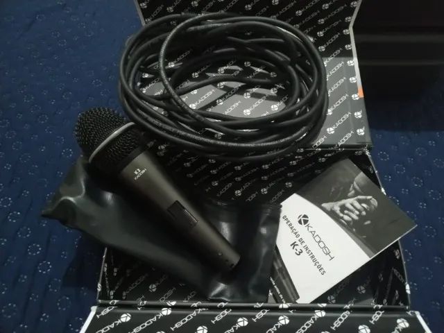 Microfone Kadosh K-3 Kit Completo com cabo e tripé. - Foto 5