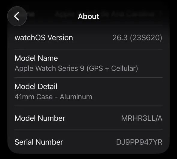 Apple Watch série 9 