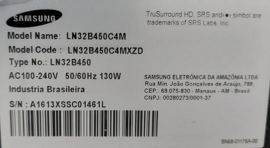 A TV Samsung 32 Polegadas - não smart - com defeito. - Foto 3