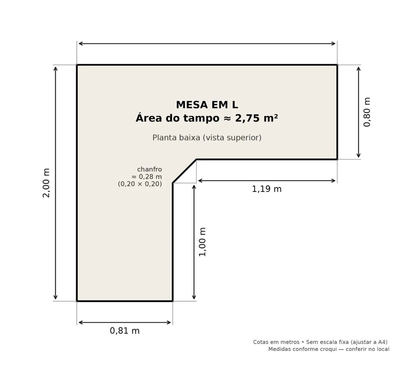 Mesa modulada escritório em L - Foto 4