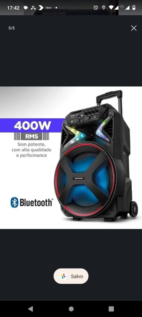 Vendo Caixa de som mondial 400wats - Foto 3