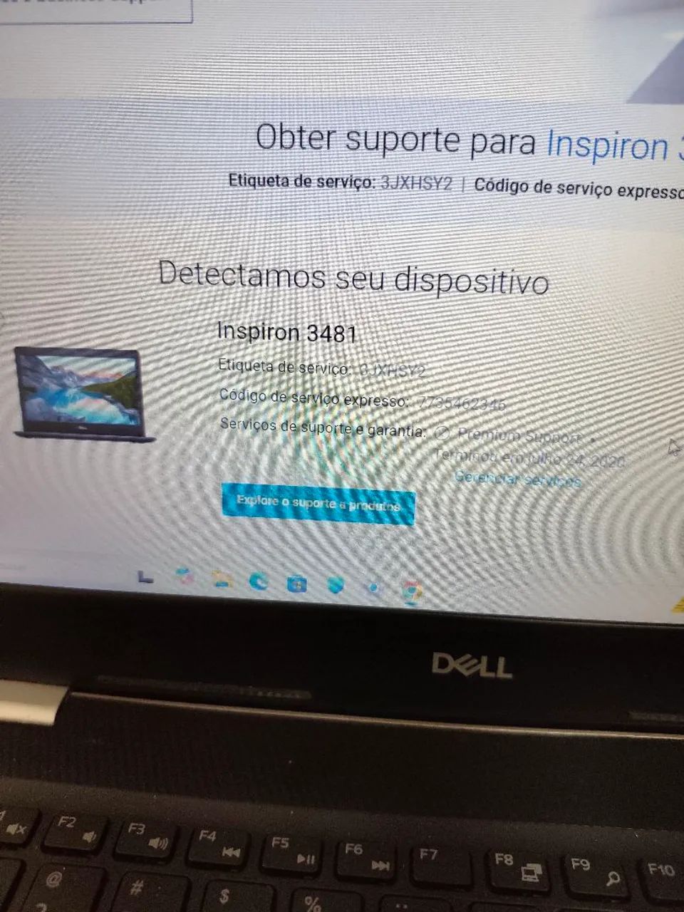 Notebook Dell inspirion 3481. Leia o anúncio.