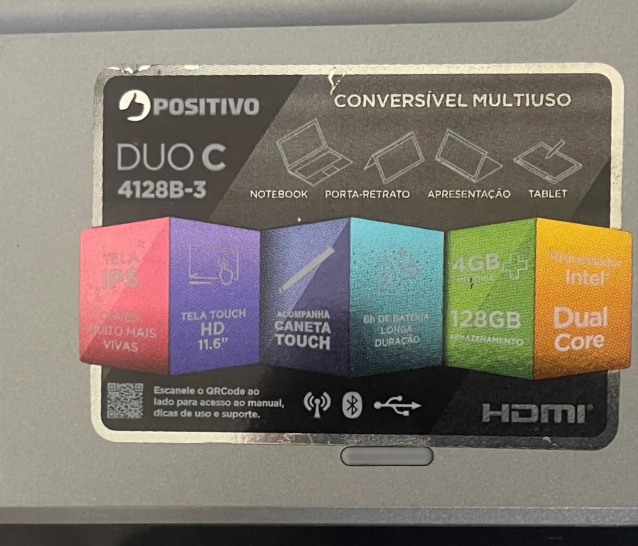 Notebook Positivo Duo 2 em 1 Intel Celeron C4128B-3 - Foto 2