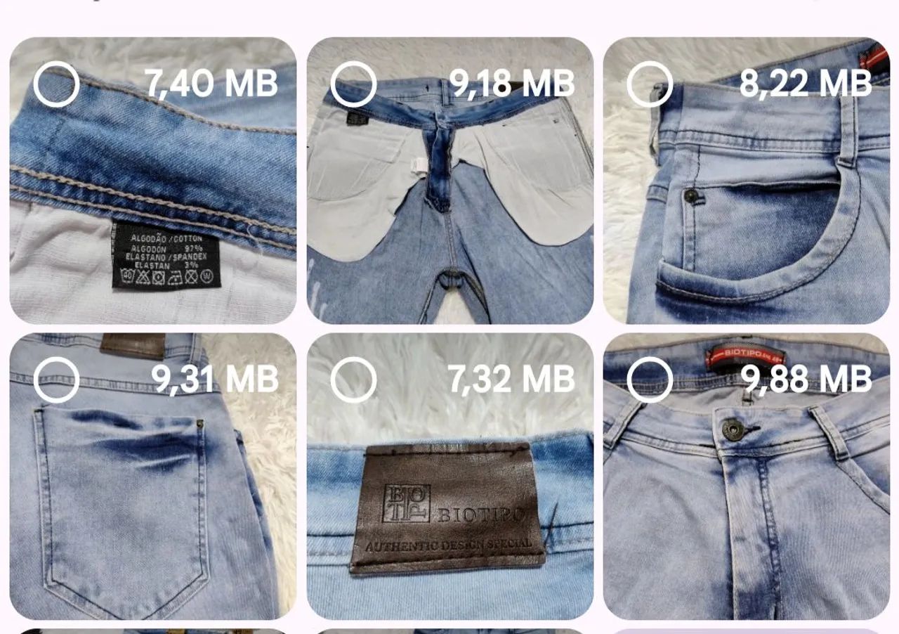 Calça Jeans Bio Tipo Customizada 48 - Foto 5