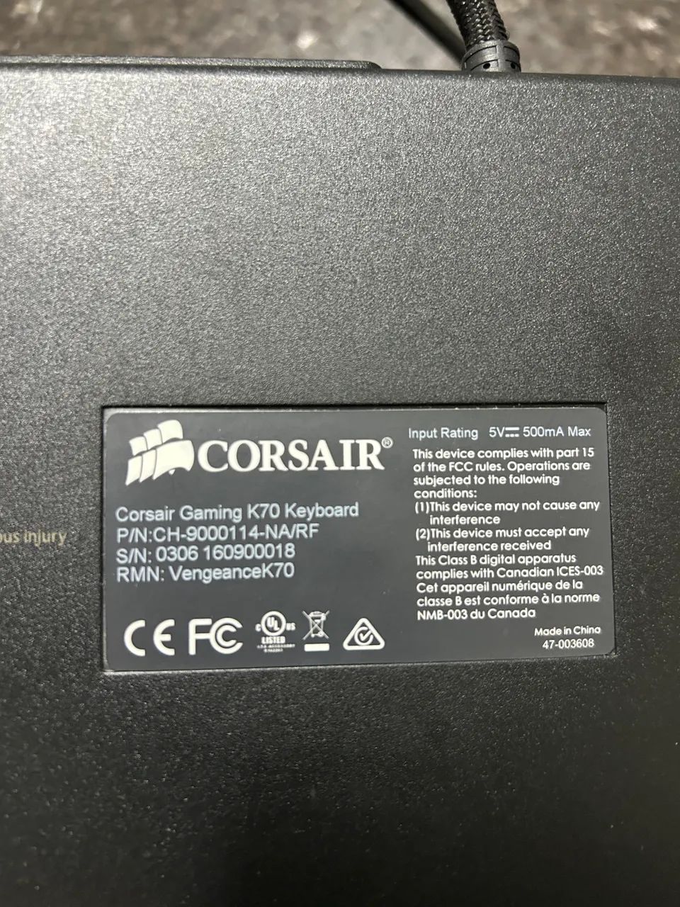 Teclado mecânico corsairs - Foto 2