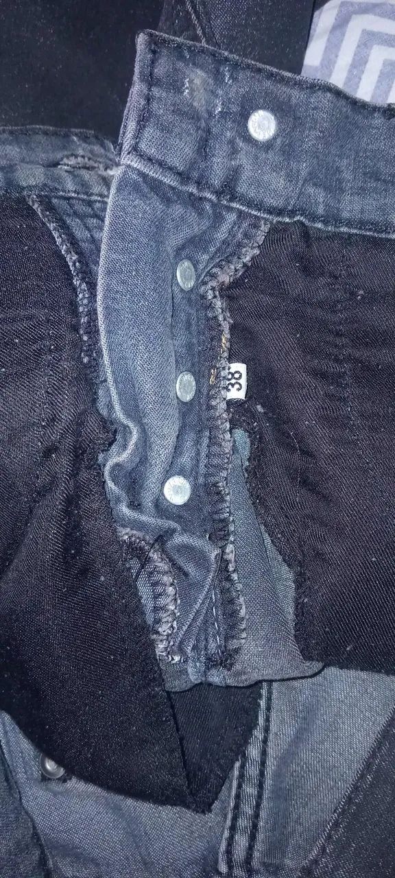 Calça preta jeans número 38 - Foto 3