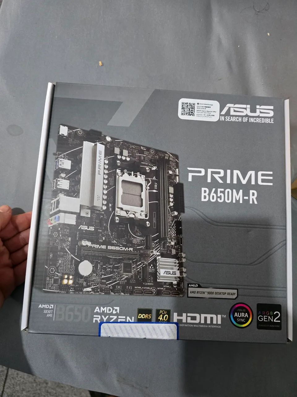 Placa mãe NOVA LACRADA DDR5 ASUS PRIME B650M-R